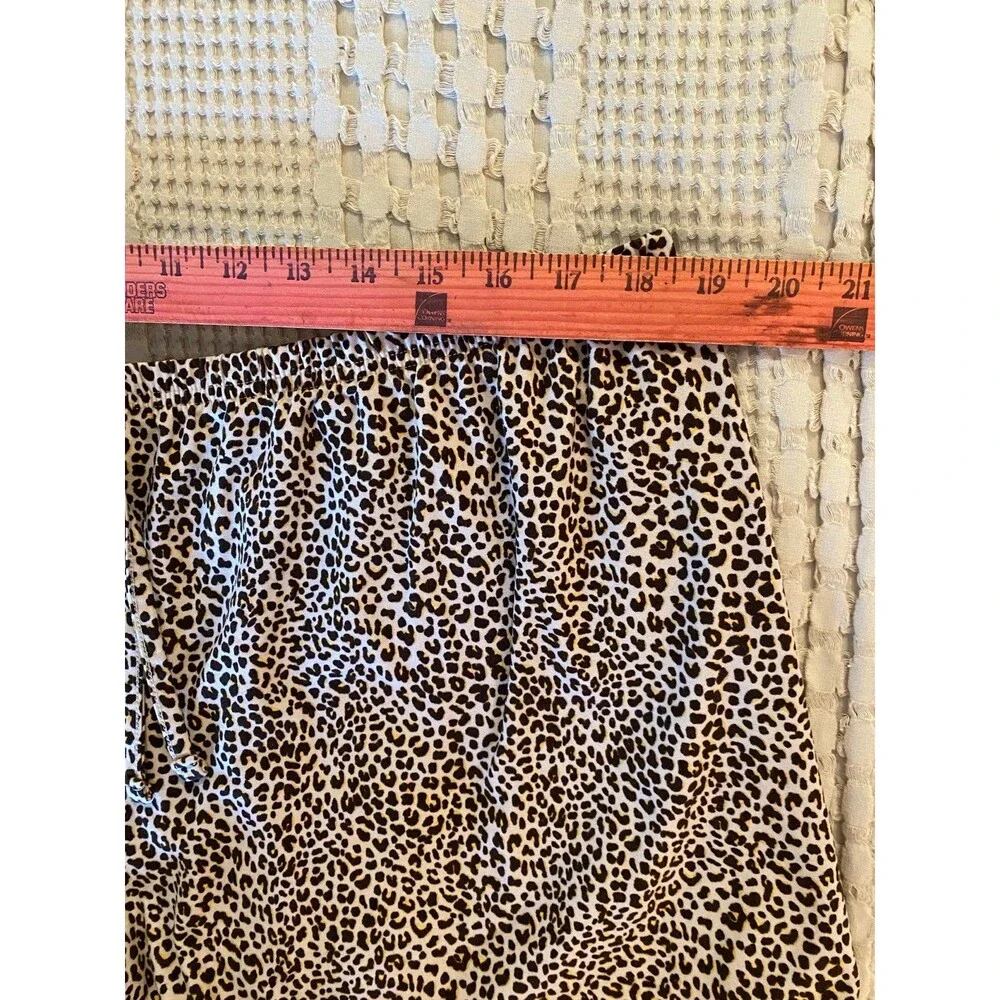 Apt 9‎ Womens Sleep Shorts Cheetah Print Plus Size XL Soft Comfortable